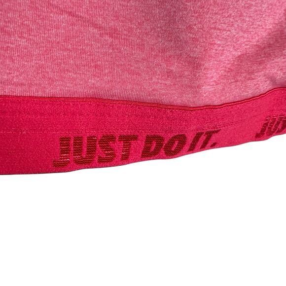 Nike Pink Heather Mesh Unpadded Lightweight Athletic Racerback Bra Size S - Picture 3 of 7